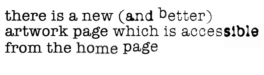 see the new artwork page